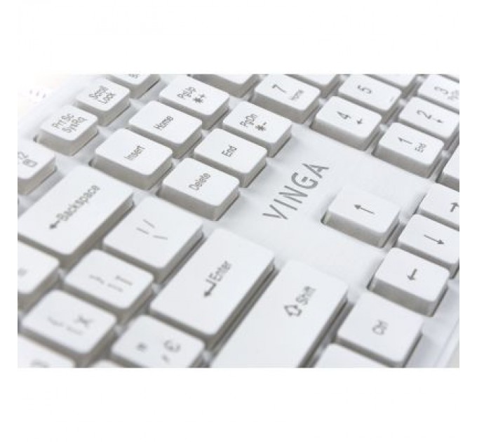 Vinga Клавіатура Vinga KB410 White