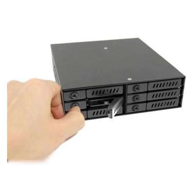 Chieftec Бекплейн Chieftec 1x5.25"/6x2.5" Hot-Swap Metal (CMR-625)