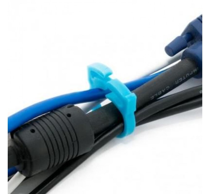 Extradigital Тримач для кабелю Extradigital Cable Clips CC-901 (Blue) * 6 (KBC1706)