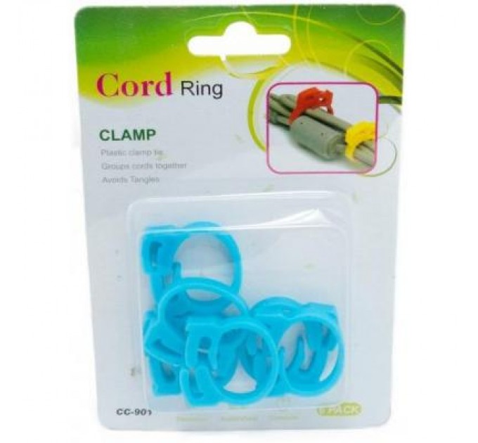 Extradigital Тримач для кабелю Extradigital Cable Clips CC-901 (Blue) * 6 (KBC1706)