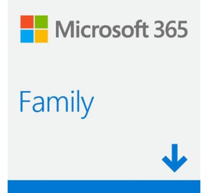 Microsoft Офісний додаток Microsoft 365 Family 32/64 AllLngSub PKLic 1YR Online CEE C2R NR (6GQ-00084)