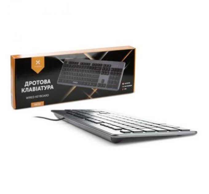 Vinga Клавіатура Vinga KB735 black-grey