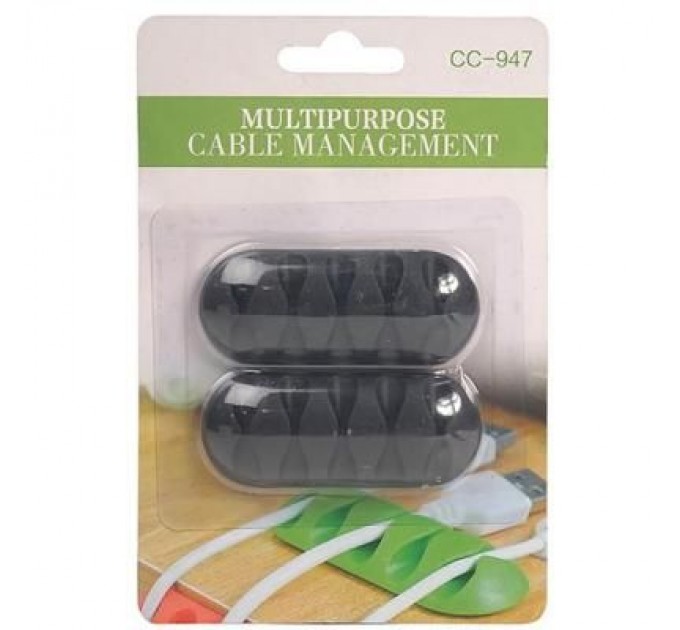 PowerPlant Тримач для кабелю PowerPlant CC-947 (Black) * 2 (CA910434)