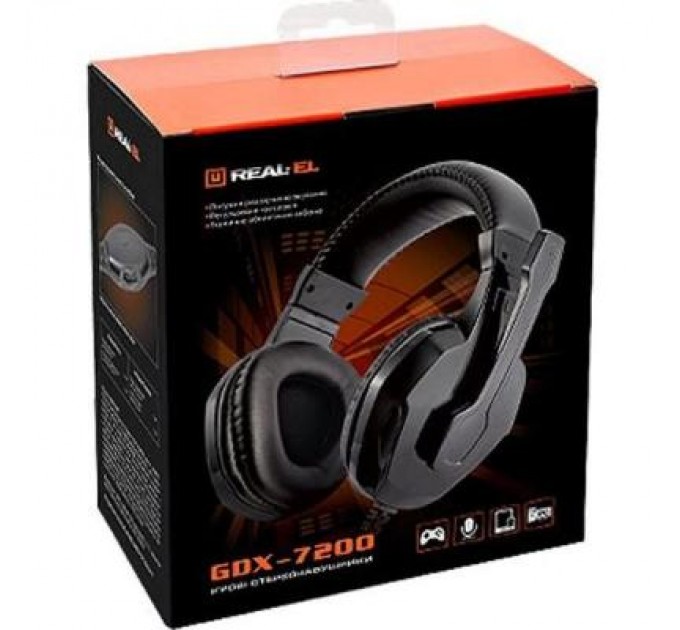 REAL-EL Навушники REAL-EL GDX-7200 Black