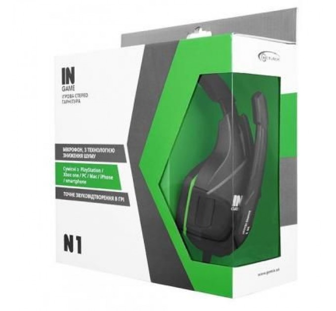 Gemix Навушники Gemix N1 Black-Green Gaming