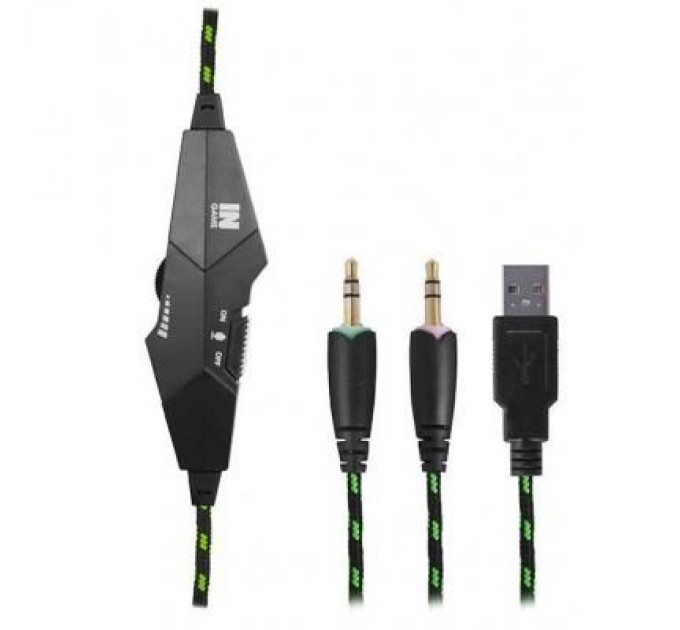Gemix Навушники Gemix N2 LED Black-Green Gaming