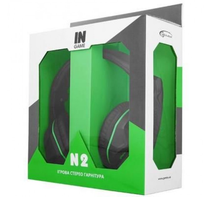 Gemix Навушники Gemix N2 LED Black-Green Gaming