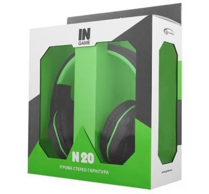 Gemix Навушники Gemix N20 Black-Green Gaming