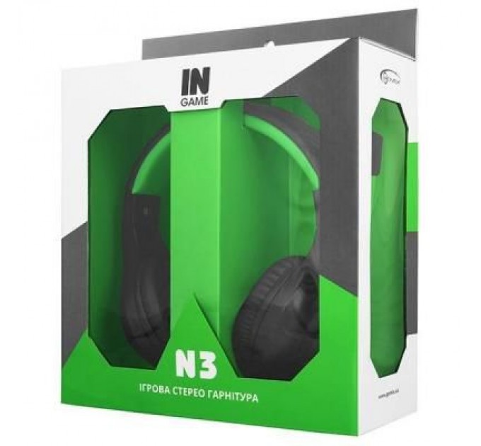 Gemix Навушники Gemix N3 Black-Green Gaming