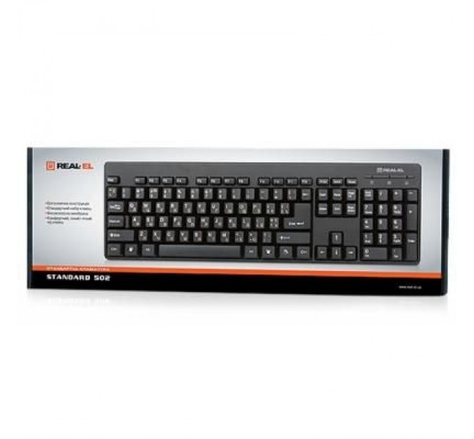REAL-EL Клавіатура REAL-EL 502 Standard, USB, black