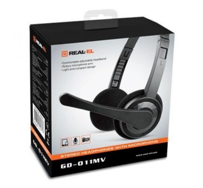 REAL-EL Навушники REAL-EL GD-011MV Black