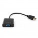 Vinga Перехідник HDMI to VGA 1080p Vinga (VCPAHDMIM2VGAFBK)