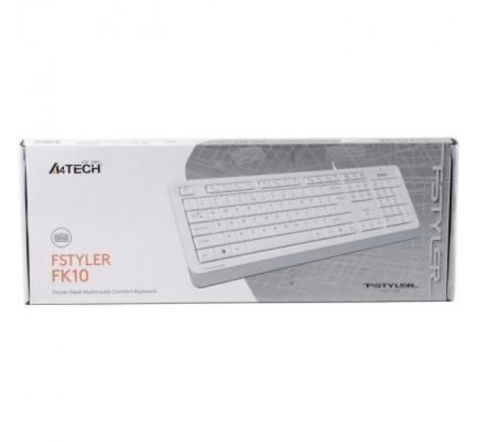 A4Tech Клавіатура A4Tech FK10 White
