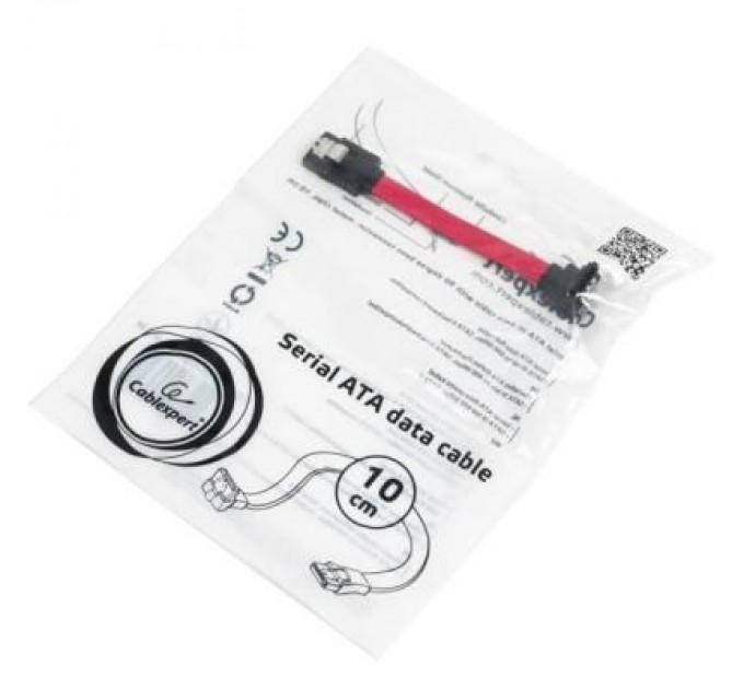 Cablexpert Кабель для передачі даних SATA III 0.1m угловой Cablexpert (CC-SATAM-DATA90-0.1M)