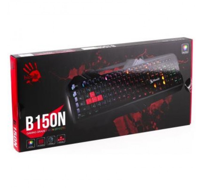 A4Tech Клавіатура A4Tech Bloody B150N Black