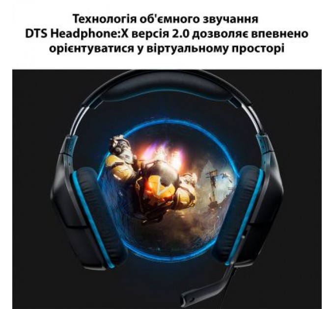 Logitech Навушники Logitech G432 7.1 Surround Sound Wired Gaming Headset (981-000770)