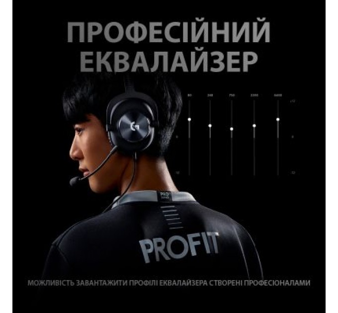 Logitech Навушники Logitech G PRO X Gaming Headset Black (981-000818)