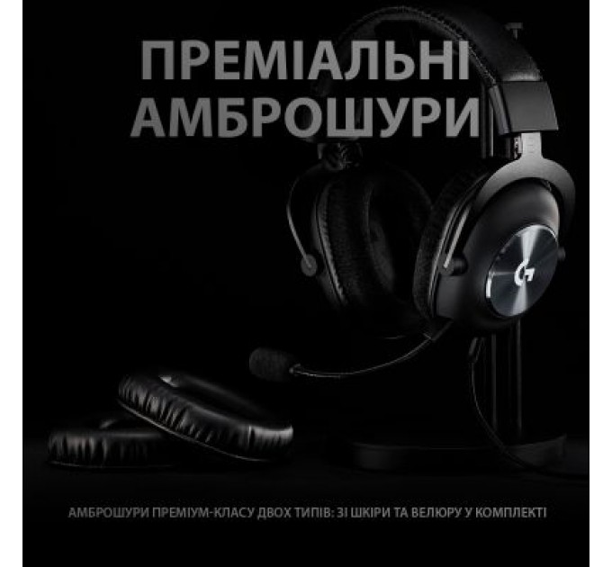 Logitech Навушники Logitech G PRO X Gaming Headset Black (981-000818)