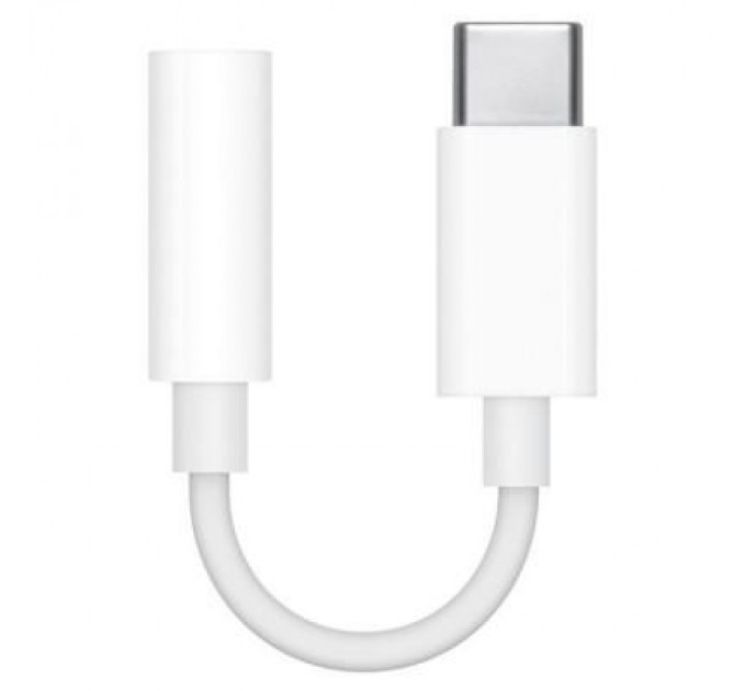 Apple Перехідник Apple USB-C to 3.5 mm Headphone Jack Adapter, Model A2155 (MU7E2ZM/A)