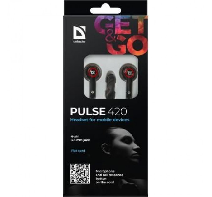 Defender Навушники Defender Pulse 420 Red (63424)
