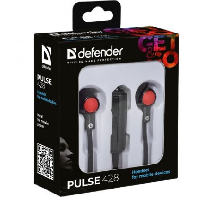 Defender Навушники Defender Pulse 428 Black (63428)