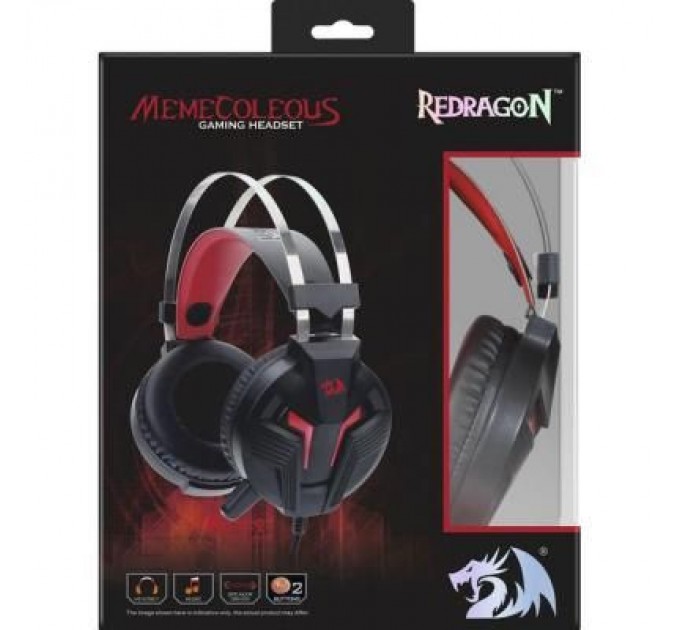 Redragon Навушники Redragon Memecoleous Black-Red Vibration (75096)