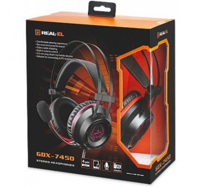 REAL-EL Навушники REAL-EL GDX-7450 Black