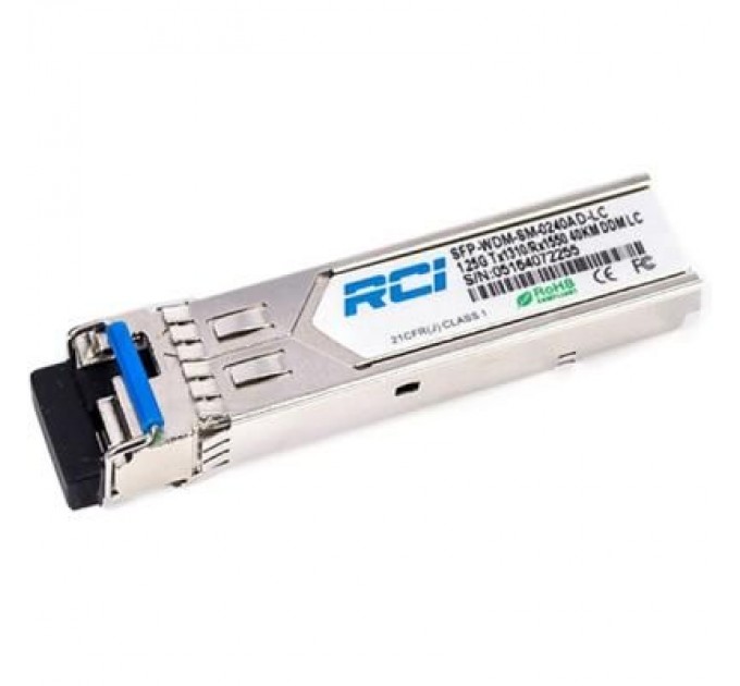 RCI Модуль SFP 1G, 40km, SC, Tx 1310nm RCI (SFP-WDM-SM-0240AD)