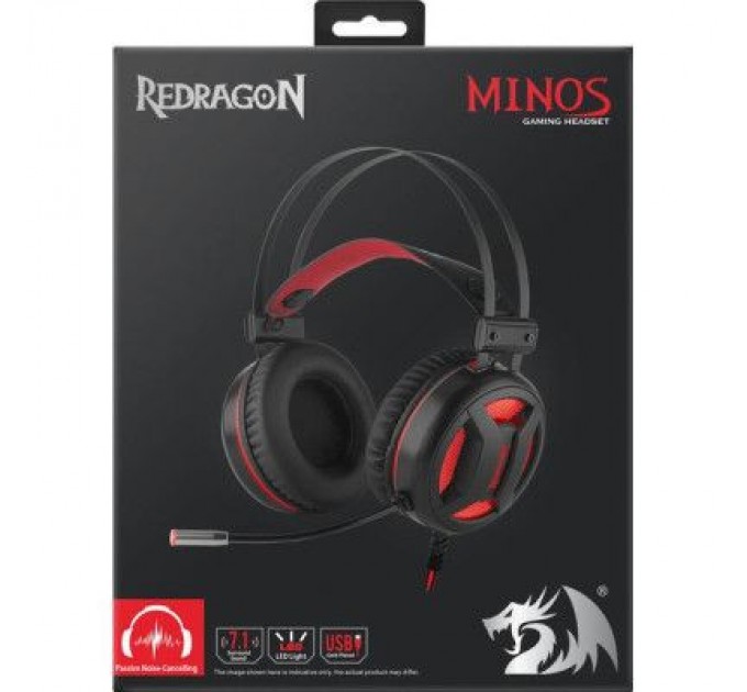 Redragon Навушники Redragon Minos Surround 7.1 Black-Red (78368)