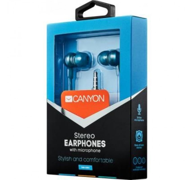 Canyon Навушники Canyon CNS-CEP3BG Turquoise (CNS-CEP3BG)