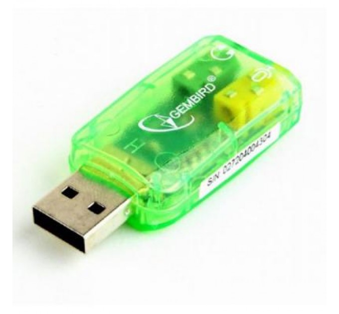 Gembird Перехідник USB2.0-Audio Gembird (SC-USB-01)