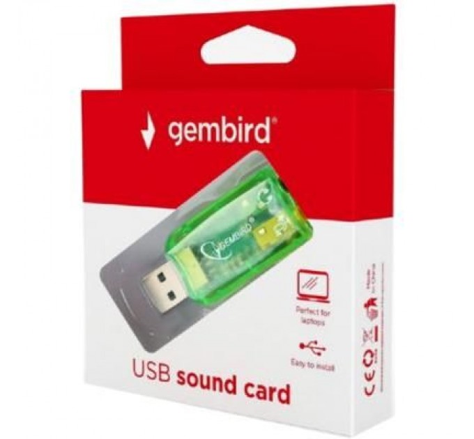 Gembird Перехідник USB2.0-Audio Gembird (SC-USB-01)
