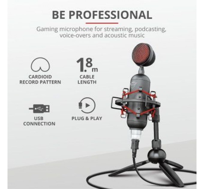 Trust Мікрофон Trust GXT 244 Buzz USB Streaming Microphone Black (23466)
