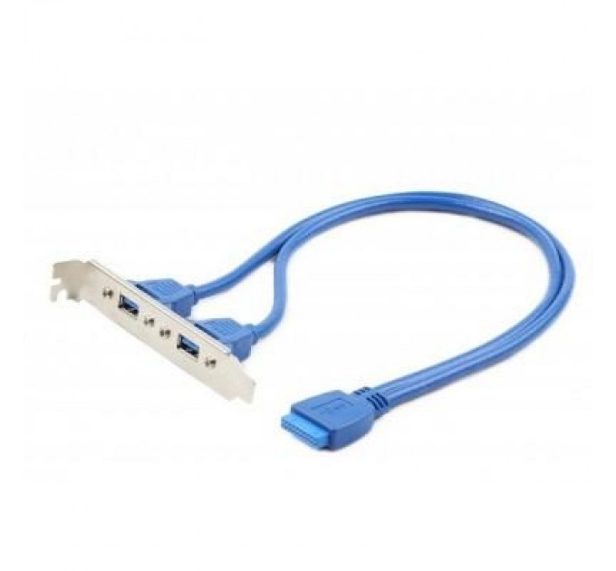 Cablexpert Кабель для передачі даних USB 3.0 розетка на кронштейні 10P 45 см Cablexpert (CC-USB3-RECEPTACLE)