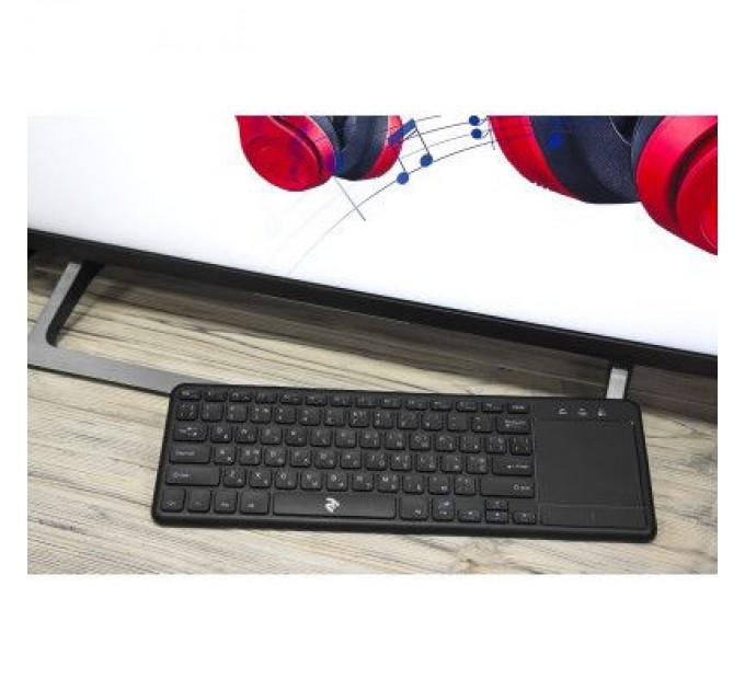 2E Клавіатура 2E KT100 Touch Wireless Black (2E-KT100WB)