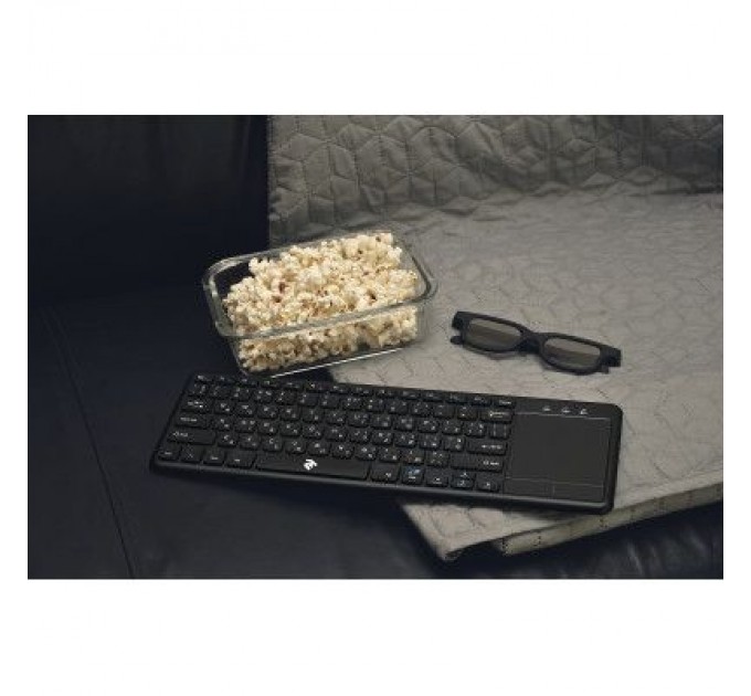 2E Клавіатура 2E KT100 Touch Wireless Black (2E-KT100WB)
