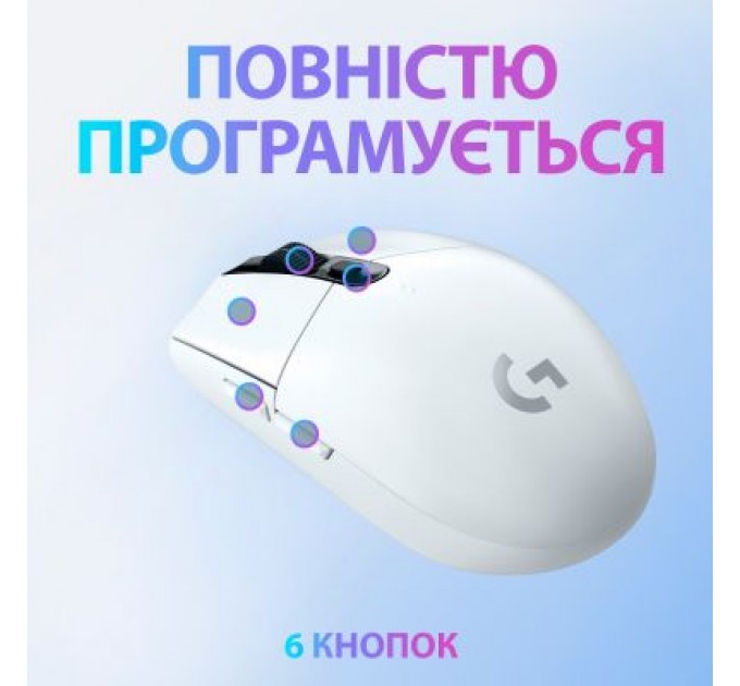 Logitech Мишка Logitech G305 Lightspeed White (910-005291)