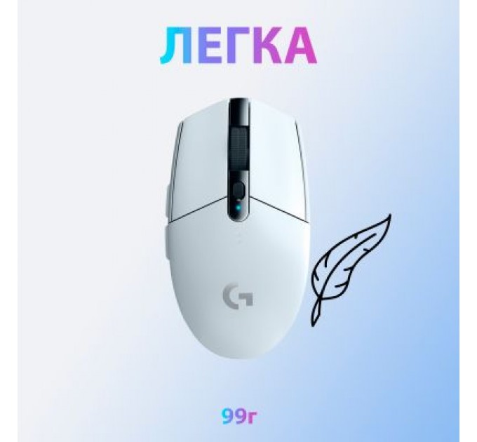 Logitech Мишка Logitech G305 Lightspeed White (910-005291)