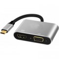 Extradigital Перехідник Type-C to HDMI / VGA Extradigital (KBV1743)