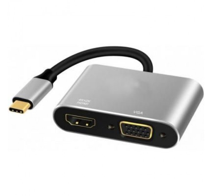 Extradigital Перехідник Type-C to HDMI / VGA Extradigital (KBV1743)
