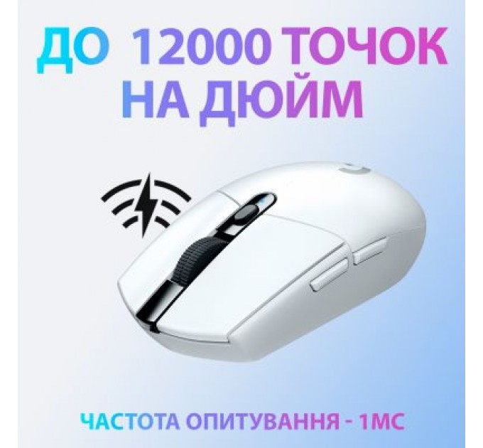 Logitech Мишка Logitech G305 Lightspeed White (910-005291)