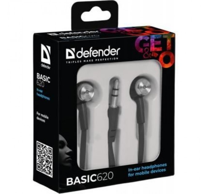 Defender Навушники Defender Basic-620 Black (63620)
