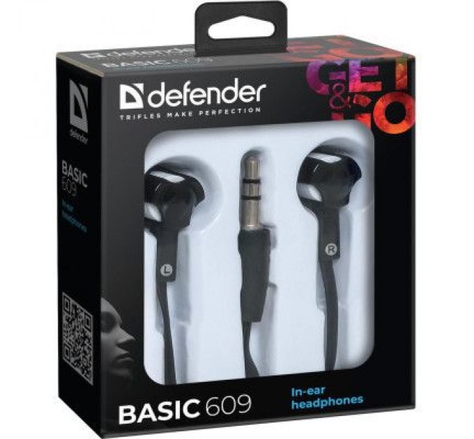 Defender Навушники Defender Basic 609 Black-White (63609)