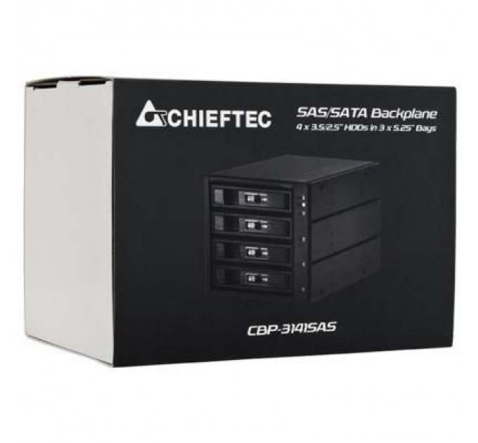 Chieftec Бекплейн Chieftec 3x5.25"/4x3.5" Hot-Swap Aluminium (CBP-3141SAS)