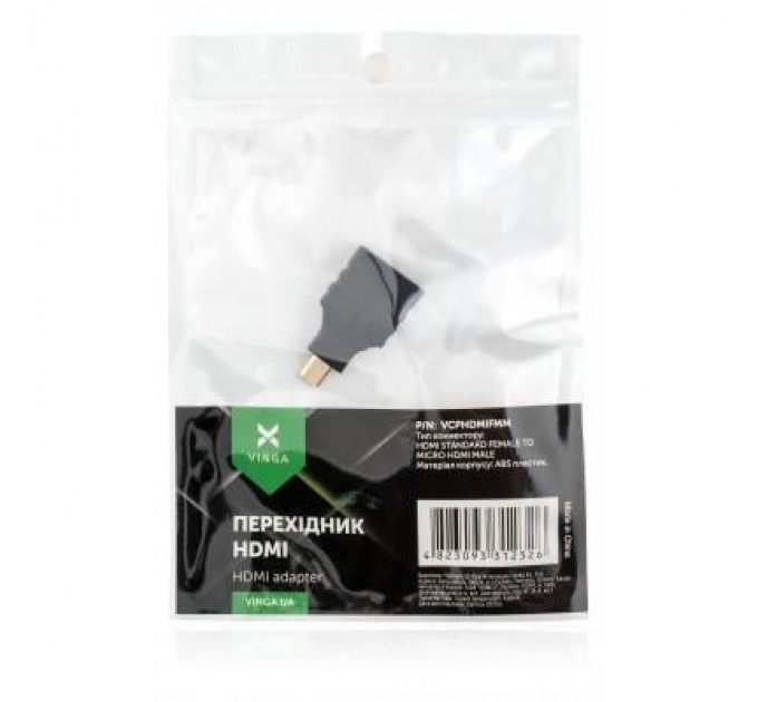 Vinga Перехідник HDMI AF to HDMI D (micro) AM Vinga (VCPHDMIFMM)