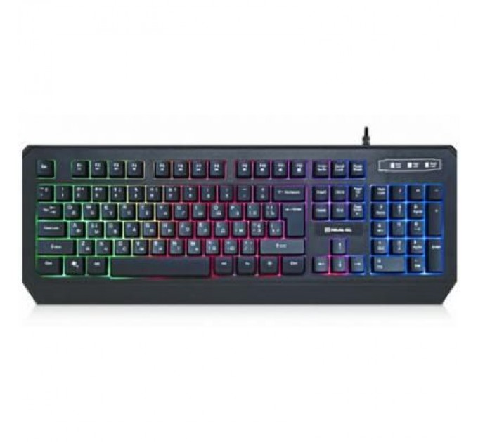 REAL-EL Клавіатура REAL-EL 7001 Comfort Backlit Black