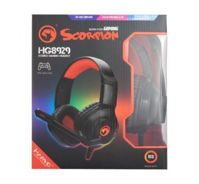 Marvo Навушники Marvo HG8929 Red-LED (HG8929)