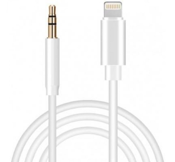 XoKo Перехідник Lightning to Jack 3.5 мм white 1.0m XoKo (AUX-001-WH)
