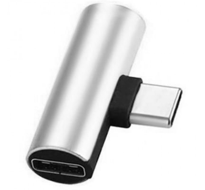 XoKo Перехідник Type-C to Jack 3.5 мм 1.0m 2in1 XoKo (AC-205-SLV)