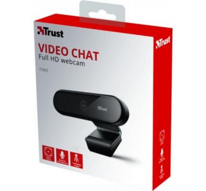 Trust Веб-камера Trust Tyro Full HD Black (23637)